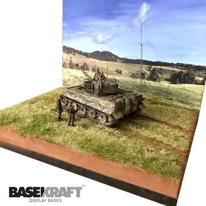 GrassField plus Background Diorama Base 1/35