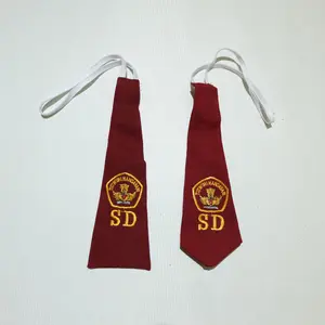 Dasi SD Merah Bordir Seragam Sekolah