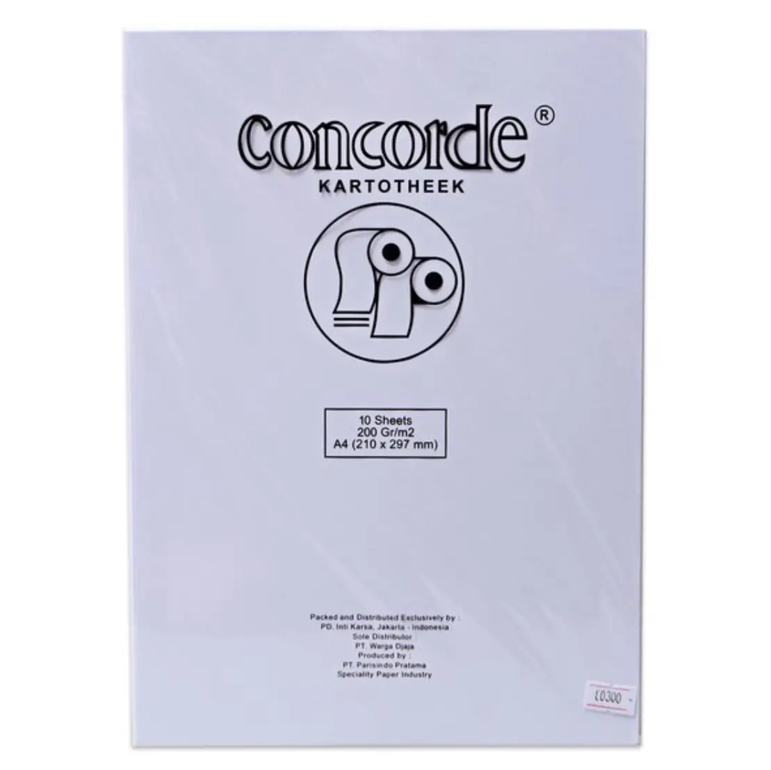 Kertas Concorde A4 200 gram Putih 200gram 200gr gr isi 10 Kartotheek