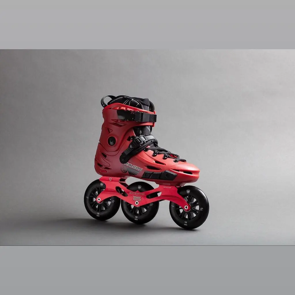 sepatu roda inline skate flying eagle falcon custom ss frame black