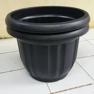 Pot plastik Ebony ukuran 50 cm bahan kuat dan tebal
