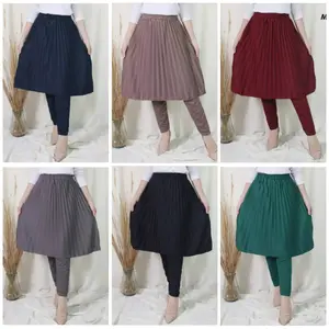 Legging Rok + Celana Rok Plisket Fashion Premium
