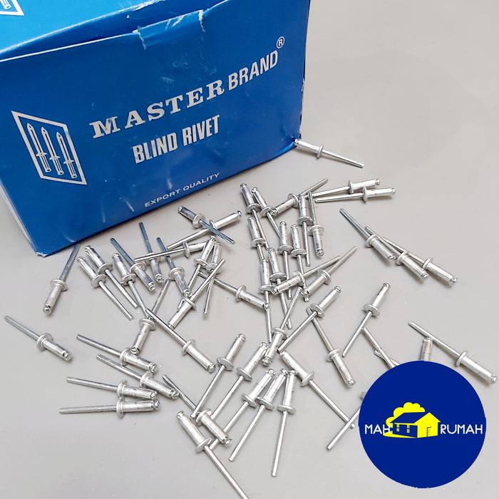 Paku Riffet Jual Paku Blind Rivet Rifet Ripet - MASTER BRAND 550 4MM X 12.7MM ...