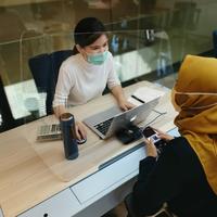 Gambar Partisi Akrilik Sneeze Screen - U-Shape dari office by FIRM Kab. Bekasi 4 Tokopedia