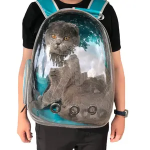 Tas Ransel Peliharaan Anjing Kucing Transparant Astraunat Capsule