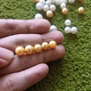 butiran mutiara laut gold original asli lombok / south sea pearl