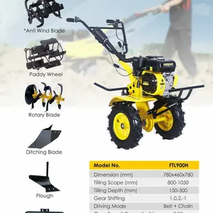 Mesin Traktor Mini FIRMAN FTL-900H, Tiller Tanah Kering dan Basah