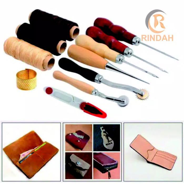 Gambar Set 13pcs Alat Kerajinan Kulit Multifunctional Handmade Leather Craft dari RINDAH STORE 1 Kab. Jepara Tokopedia