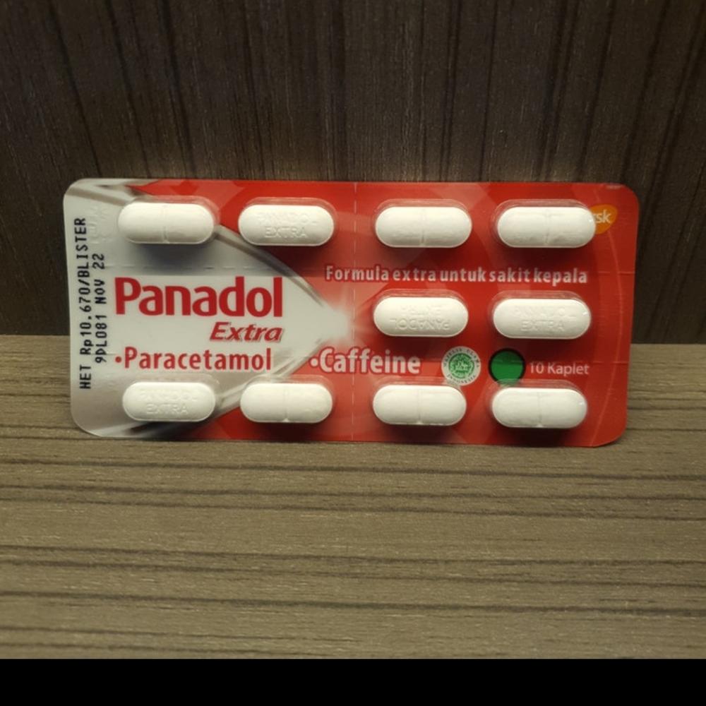 Obat Sakit Kepala Panadol Extra Parasetamol 10 kaplet