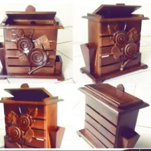 tempat sendok dan garpu dari bhn kayu jati