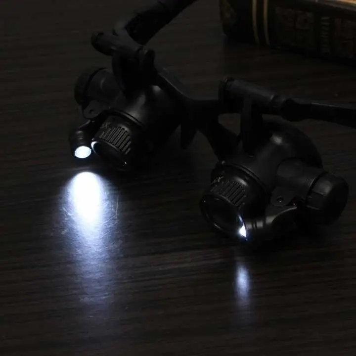 Kaca Mata Pembesar Magnifier Glasses Reparasi Jam Elektronik Hobbies 2