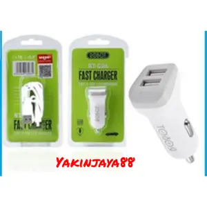 Saver Car Charger Robot Original Dual USB 2.4A Casan Hp Mobil