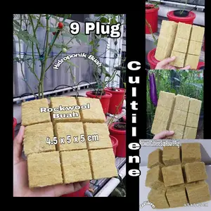 Rockwool Cultilene Hidroponik Buah 9 Plug