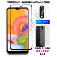 Gambar SAMSUNG GALAXY A01 TEMPERED GLASS SKIN CARBON FLEXIBLE CAMERA 3 IN 1 dari MINISHOP OFFICIAL Kota Tangerang 1 Tokopedia