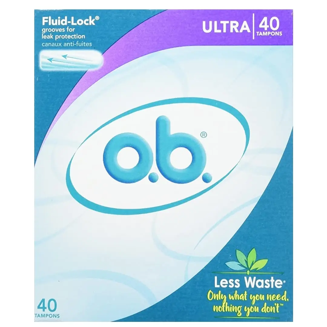 OB Tampons 40 Pcs Ultra Absorbancy Non Applicator