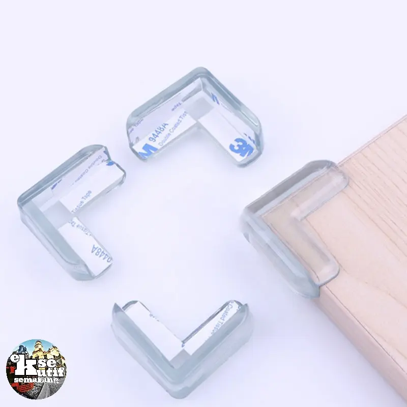Silicone Bumper Pengaman Siku Sudut Meja 1 PCS - Transparant