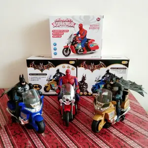 Mainan Sepeda Motor Batman With Flashing Colorful Lights