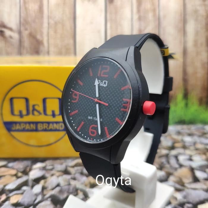 Gambar Q&Q QQ Analog Jam Tangan Pria Strap Karet Hitam VR28J027Y Original dari Ogytashop Kota Administrasi Jakarta Pusat Tokopedia