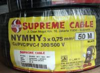 Gambar Kabel SUPREME NYYHY atau NYMHY BLACK 3x0,75mm 50mtr dari CV. Sumber Cahaya Baru Kota Administrasi Jakarta Barat 1 Tokopedia