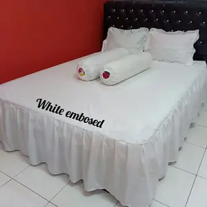 Sprei Rumbai Homemade Premium White Embosed SUPERMURAH