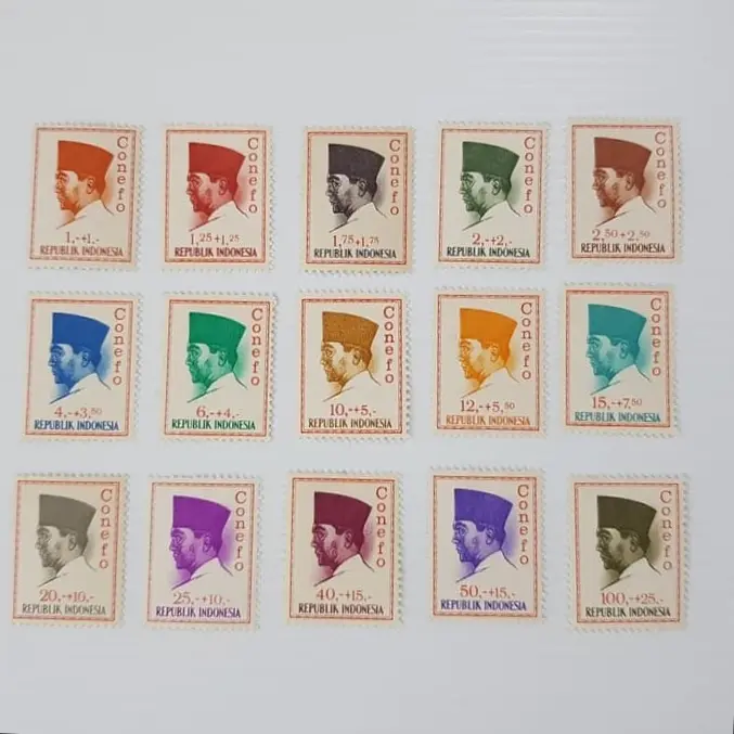 Perangko/Prangko Indonesia. 1965. I-85 Presiden Soekarno. Seri CONEFO