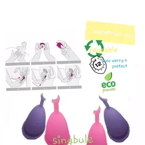 Singbule Menstrual Cup Tampon L Impor Promo FDA Approved Ramah Lingkungan Nyaman Ulang Tahun 12 Jam Proteksi Bebas Bocor Ukuran Large