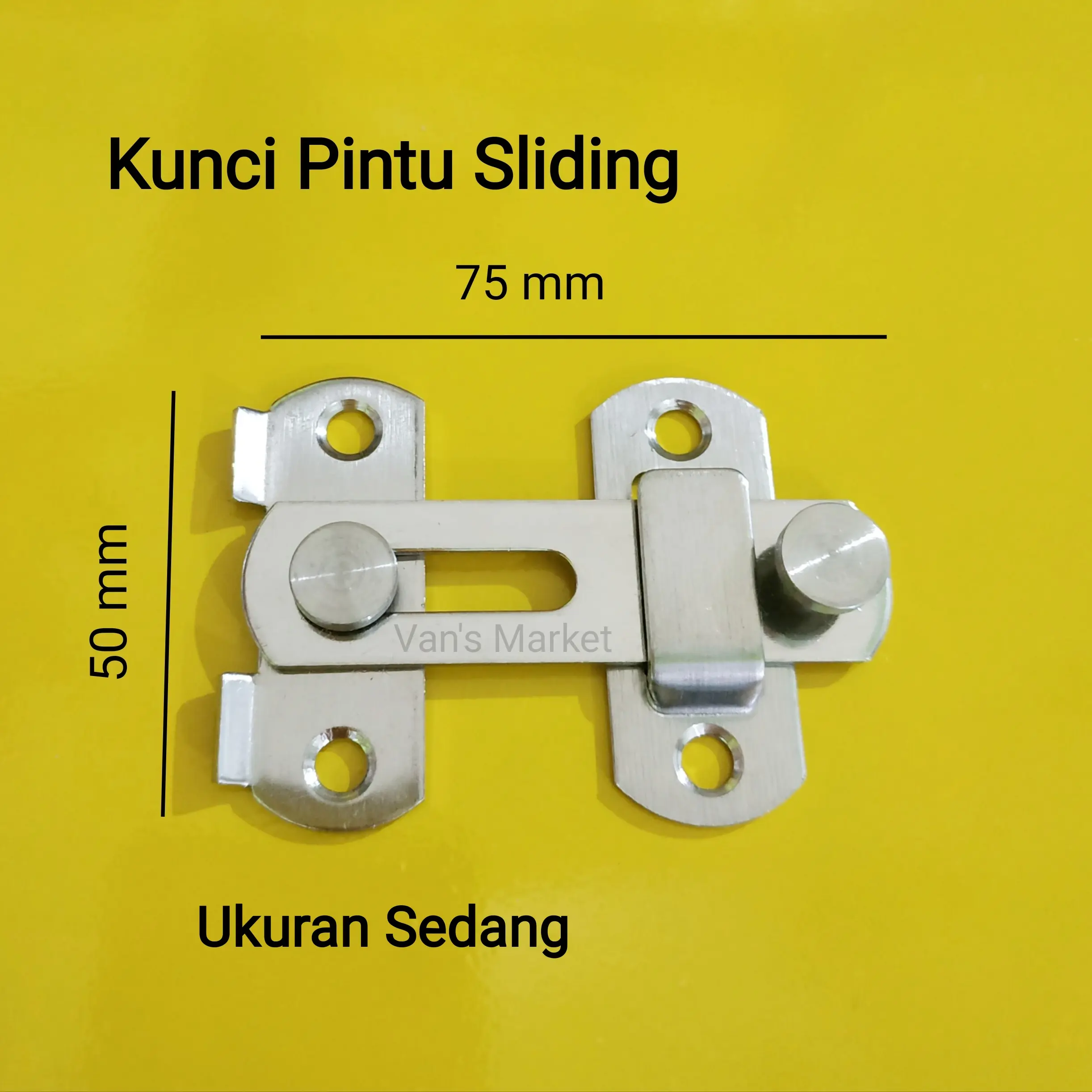 Kunci pengaman pintu kamar mandi - kunci pintu sliding
