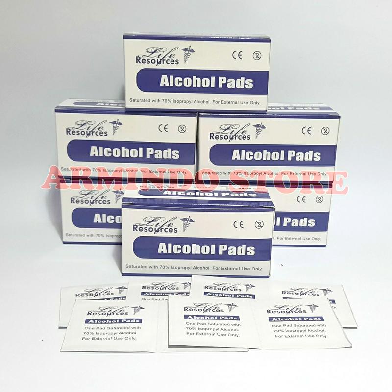 Alcohol Swab Tisu Alkohol Pads 1 Box isi 100 Murah 6