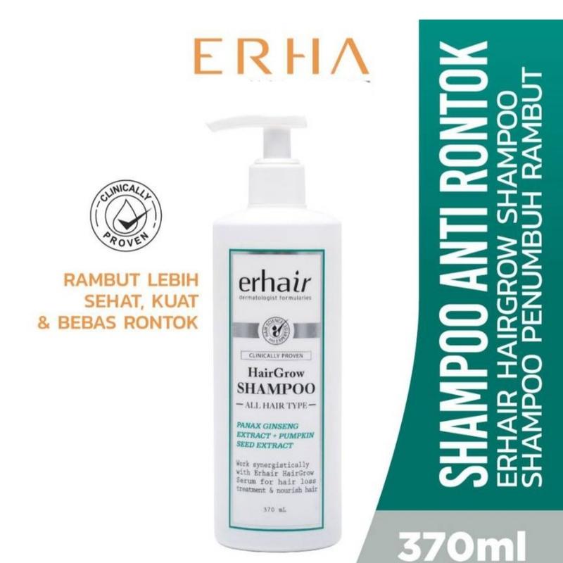 Erha HairGrow Shampoo 370ml Erhair Hair Grow 370 Ml Rambut Rontok 2