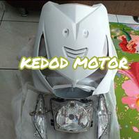 Gambar Tameng Dasi Depan Set + Lampu Depan + Sen Honda Beat Lama Karbu Putih dari KEDOD MOTOR Kab. Bogor 1 Tokopedia