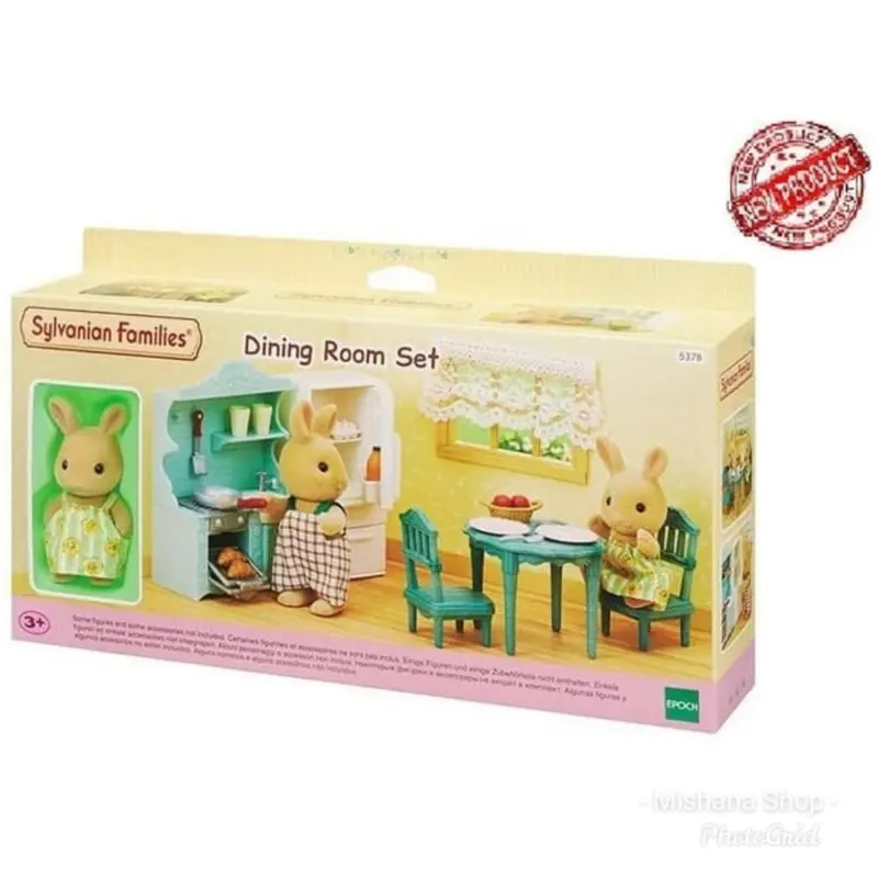 Furniture Sylvanian Families Ruang Makan Dining Room Set 3