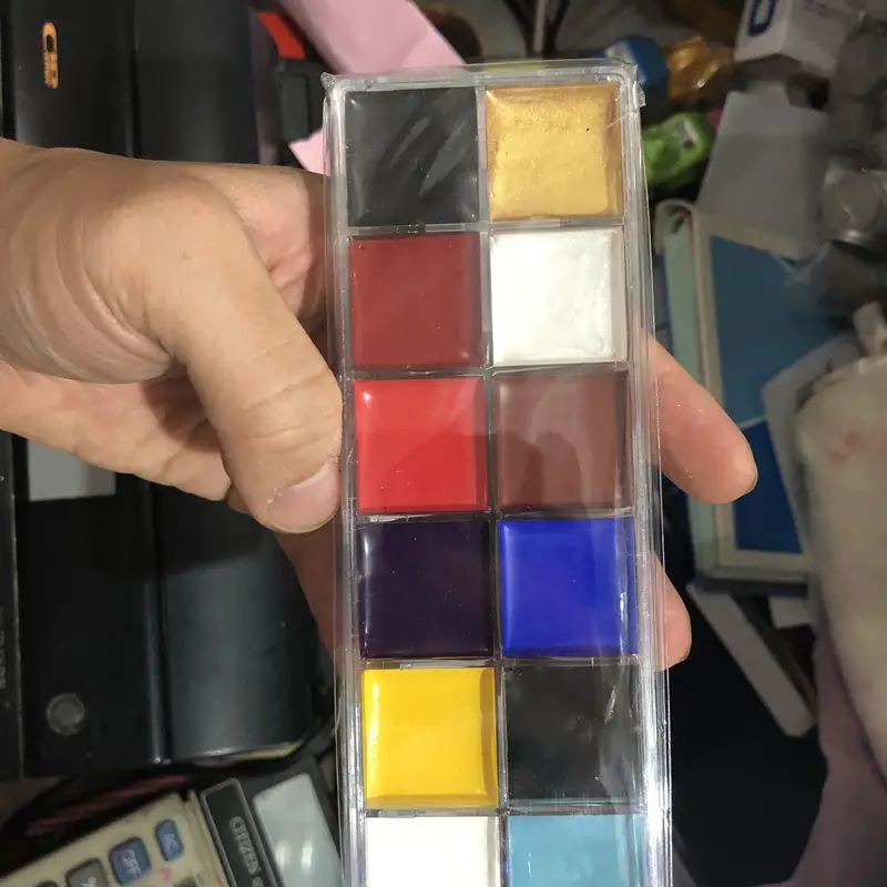 Face body paint 12 warna pasta vtec 1