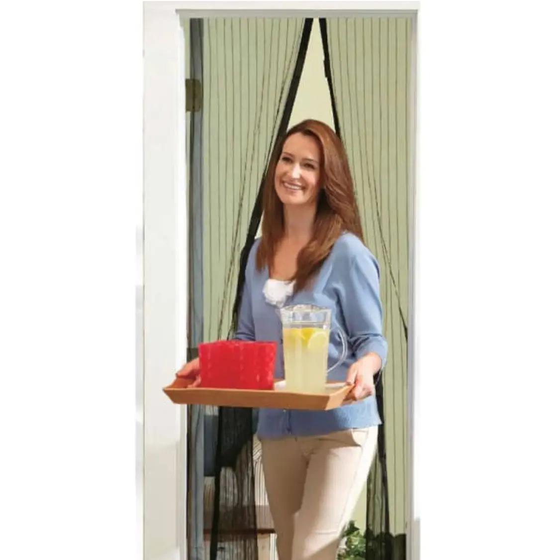 Krisbow Tirai Pintu Magnet Anti Nyamuk 100x220 Cm