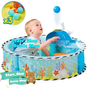 Kid Active Undersea Pop Up Baby Sensory Ball Pit Launcher / Kolam Bayi