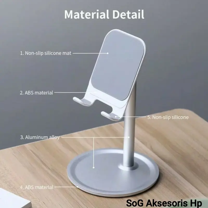 Stand Holder Metal Tablet iPad Dudukan HP Universal 3