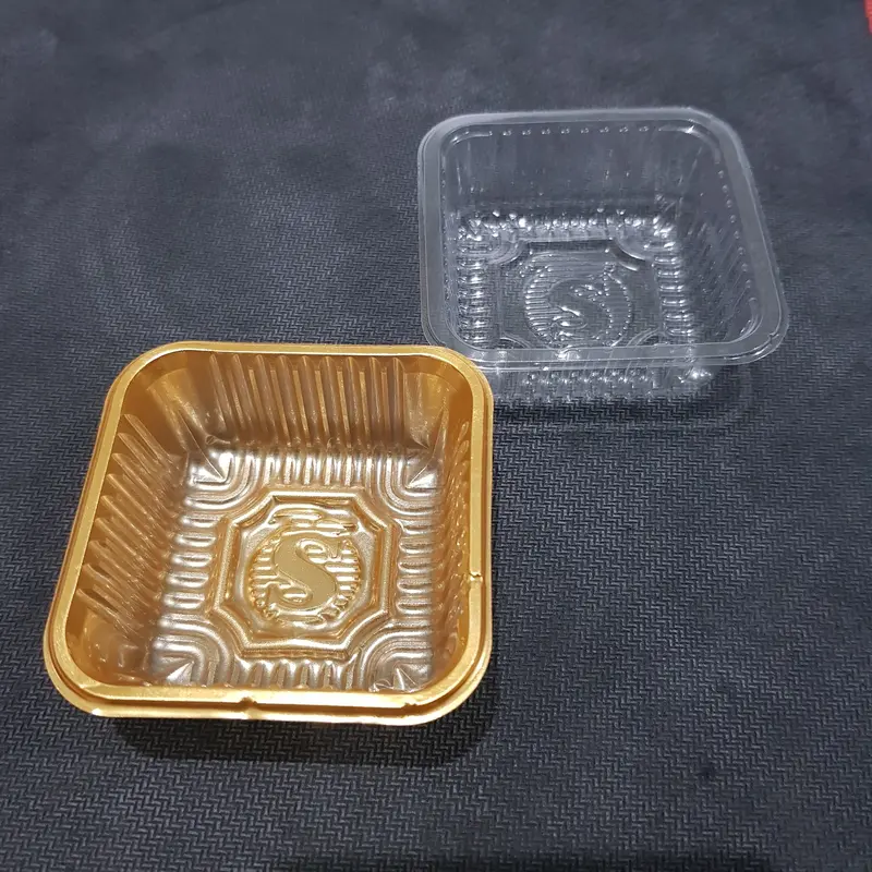 tray mooncake 100 pc kotak plastik mika kue bulan cookie kue pia 2