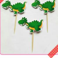Gambar topper cake hiasan kue ulang tahun karakter dinosaurus dari recht shop Kota Bekasi 3 Tokopedia