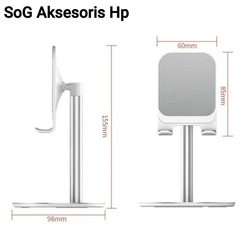 Stand Holder Metal Tablet iPad Dudukan HP Universal 4