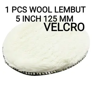 Wool Poles Polish Pad Velcro 1 Pcs 5 Inch 125mm Compound Wax Detailing