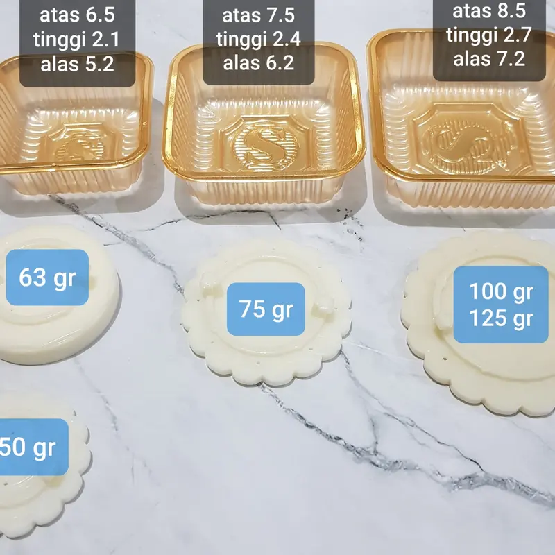 tray mooncake 100 pc kotak plastik mika kue bulan cookie kue pia 4