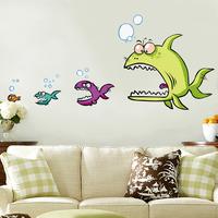Gambar Stiker Dinding / Kaca / Wall Sticker (Ikan Besar Mengejar Ikan Kecil) dari Dunia Jasmine Kota Surabaya 1 Tokopedia