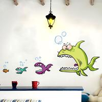 Gambar Stiker Dinding / Kaca / Wall Sticker (Ikan Besar Mengejar Ikan Kecil) dari Dunia Jasmine Kota Surabaya 4 Tokopedia