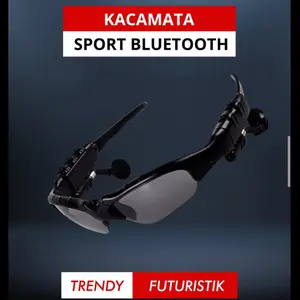 Kacamata Sport Bluetooth bisa MP3 Stereo wireless