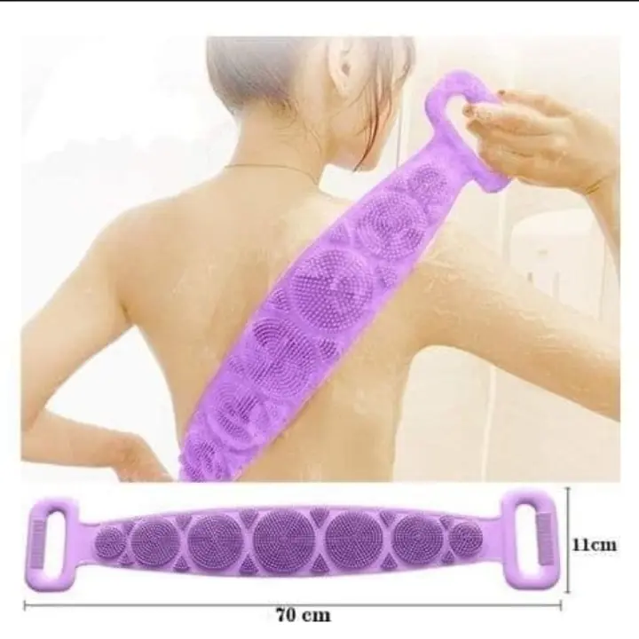 ALAT PENGGOSOK BADAN SILIKON SIKAT MANDI MEMBERSIHKAN PUNGGUNG DUA