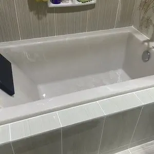 Bathtub Long Smart 135 Onix Bahan Onix Ukuran 170x80x43cm Bonus Kran Panas Dingin Shower Avur & Bantal Anti Air Ready Stock Jabodetabek Free Kirim