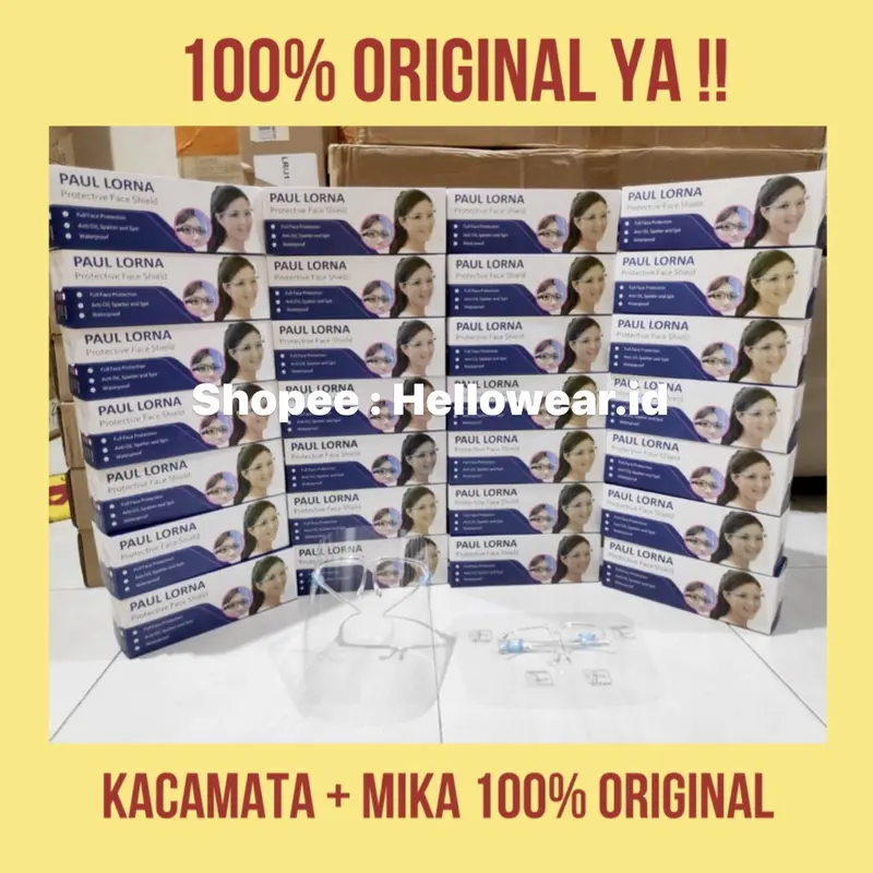 FACESHIELD KACAMATA PAUL LORNA FACE SHIELD KACAMATA NAGITA ORIGINAL 2