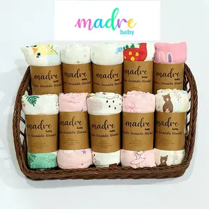 Bedong Muslin (Muslin Swaddle) -Madre Baby- Organic Bamboo (Group 2)
