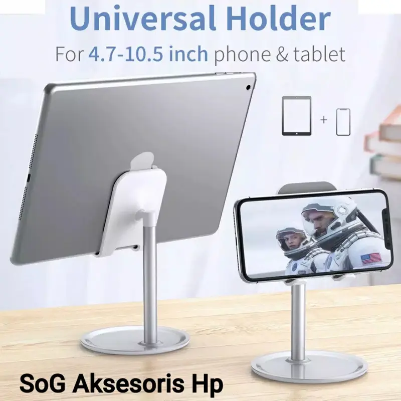 Stand Holder Metal Tablet iPad Dudukan HP Universal 2
