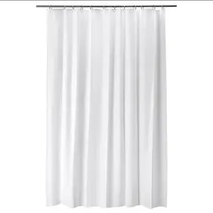 Shower Curtain 180x180 putih / tirai kamar mandi putih /gorden