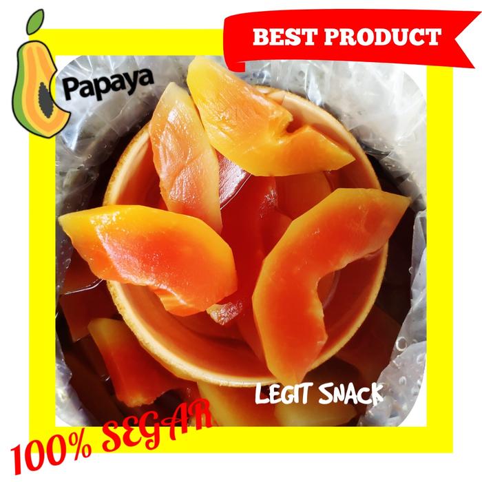 Gambar 250GR MANISAN PEPAYA BASAH / ASINAN BUAH PAPAYA / CEMILAN SEHAT dari LEGIT SNACK STORE Kota Administrasi Jakarta Utara Tokopedia